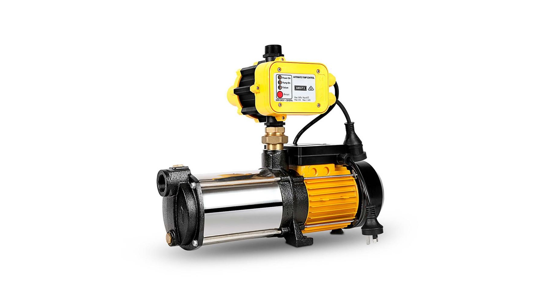 Giantz 2000W High Pressure Garden Water Pump - Yellow