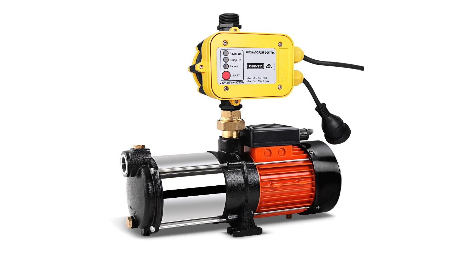 Giantz 5 Stage High Pressure Water Pump - Yellow