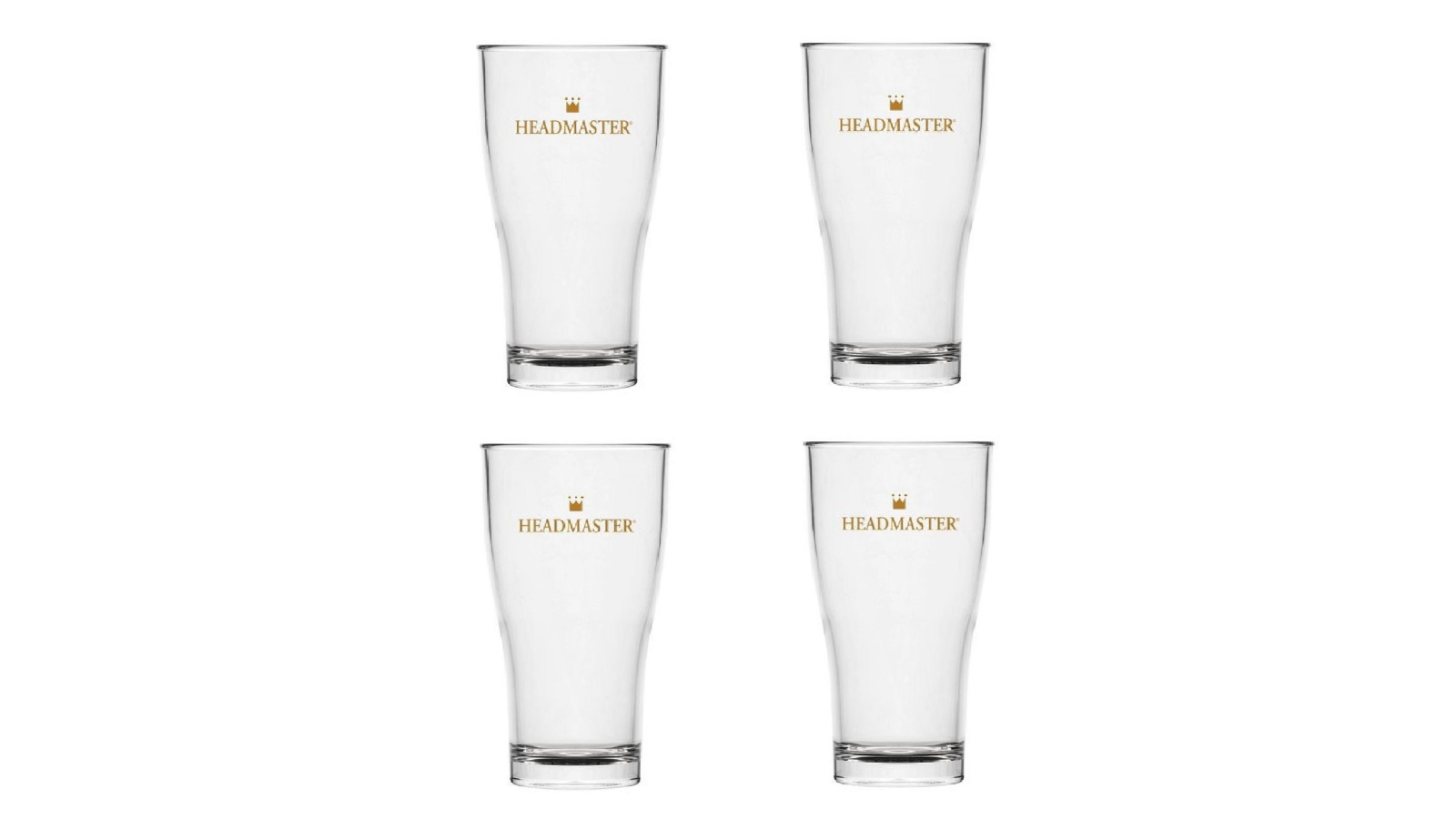 Polysafe Set of 4 Conical Headmaster Schooner Glass - 425ml