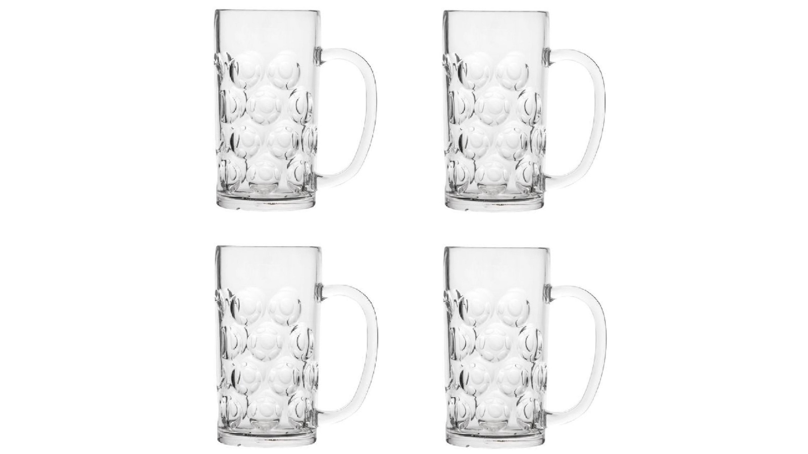 Polysafe Set of 4 Beer Stein - 540ml