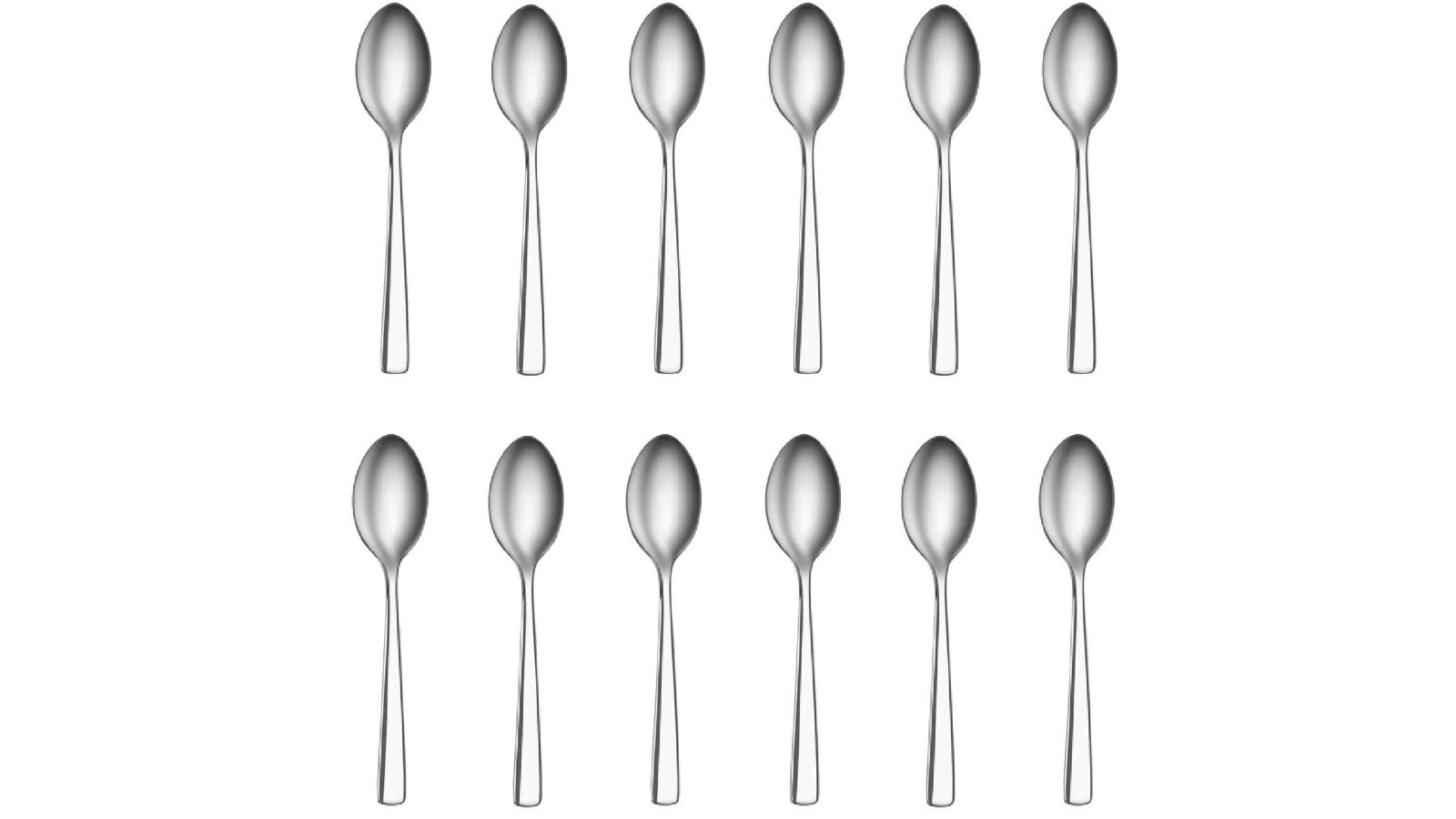 Tablekraft Set of 12 Amalfi Stainless Steel Coffee Spoons