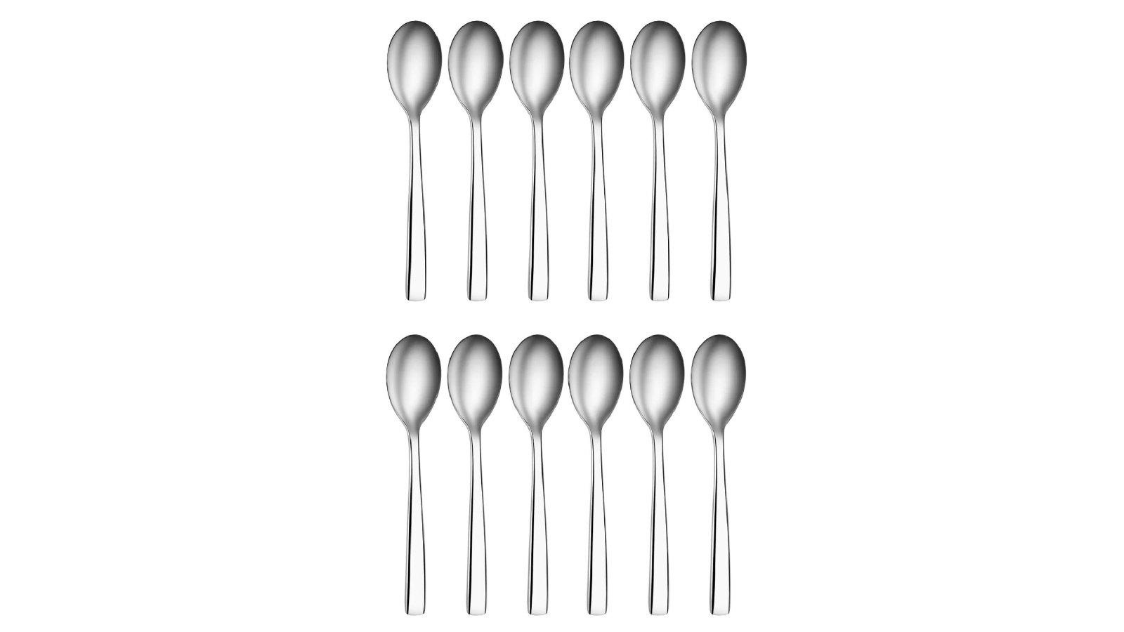 Tablekraft Set of 12 Amalfi Stainless Steel Table Spoons
