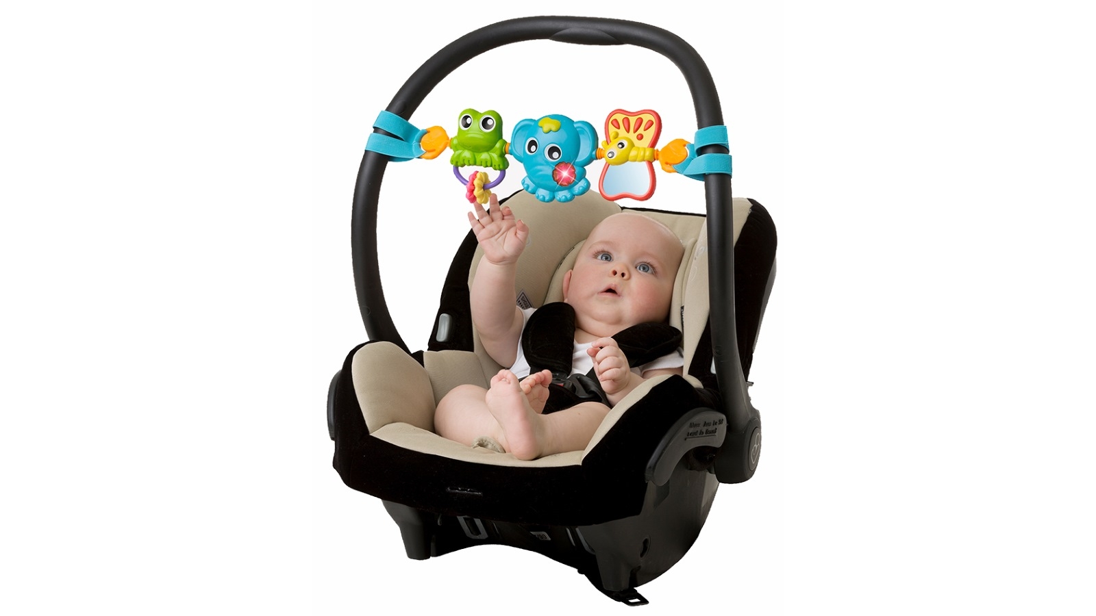 Playgro Travel Trio Musical Pram Tie Baby Activity Toy