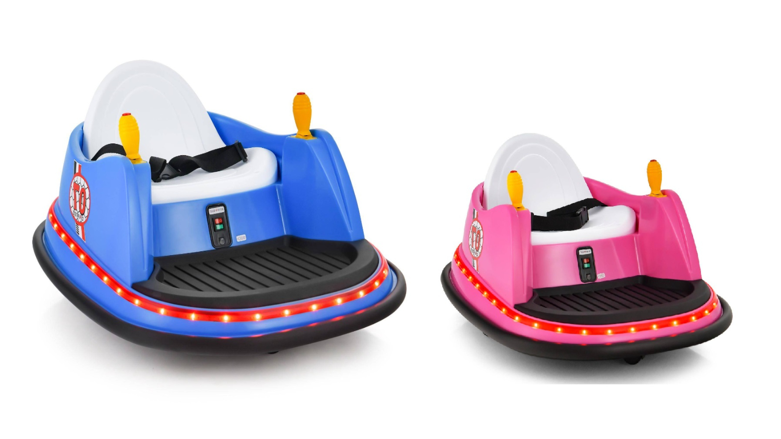 Costway Battery-Supported Bumper Electric Toy Ride-On Car