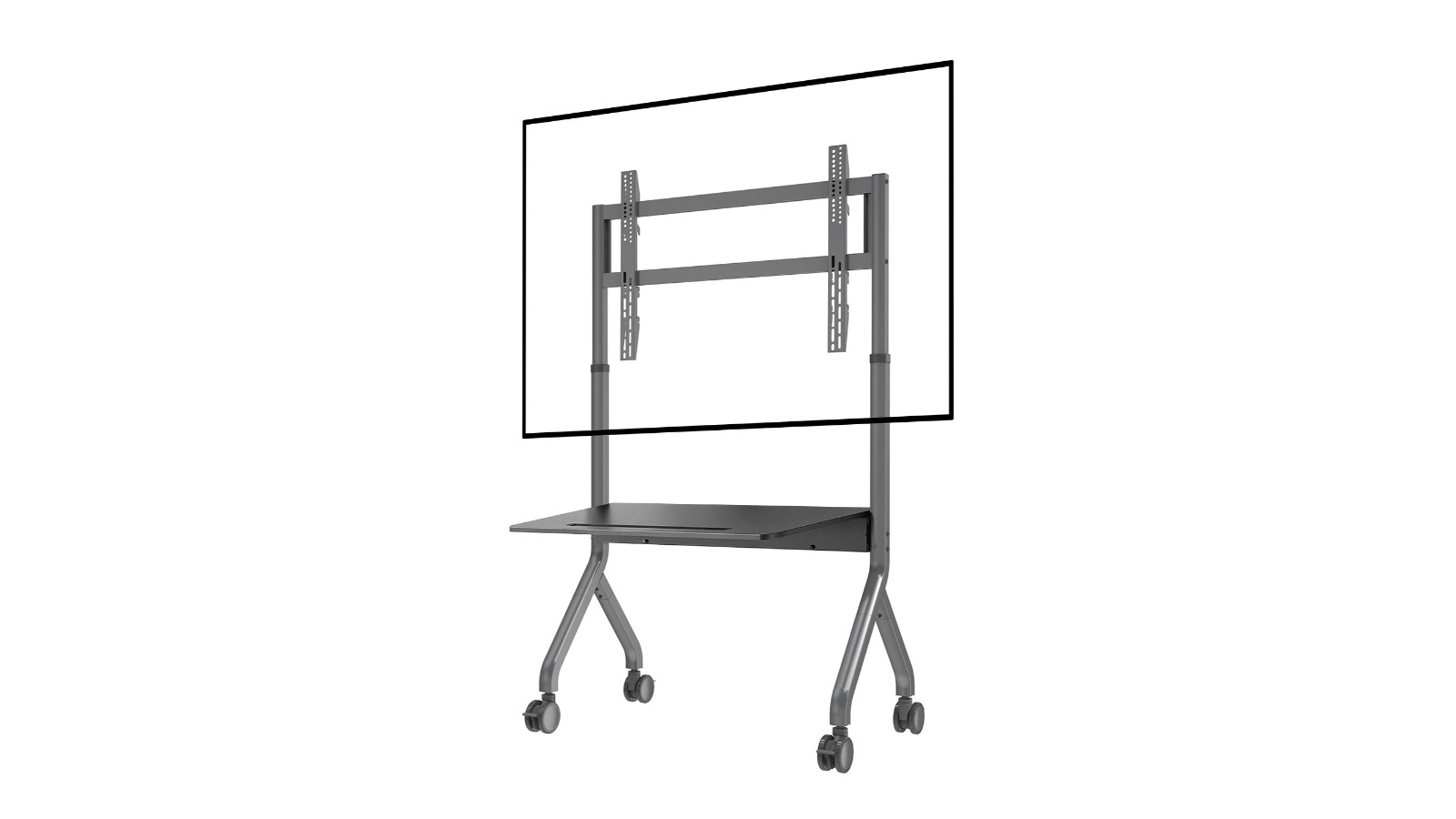 North Bayou P150 Electric Mobile 65-90inch TV Stand with Large Shelf Space