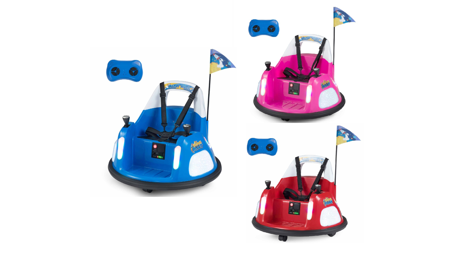 Costway 12V Electric Bumper Ride-On Car Toy with 5-Mode Music