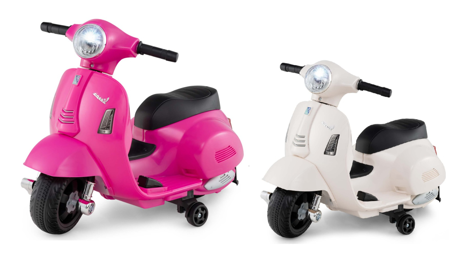 Costway 12V Licensed Vespa 3-Wheel Electric Motorbike Ride-On Toy Car