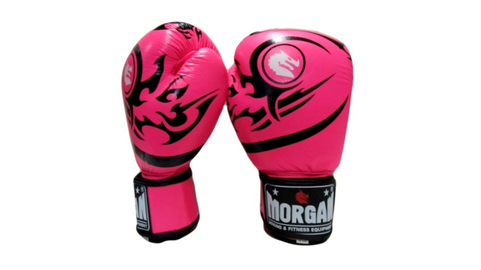 Morgan Sports Morgan Elite Boxing & Muay Thai Leather Gloves - Fluro Pink