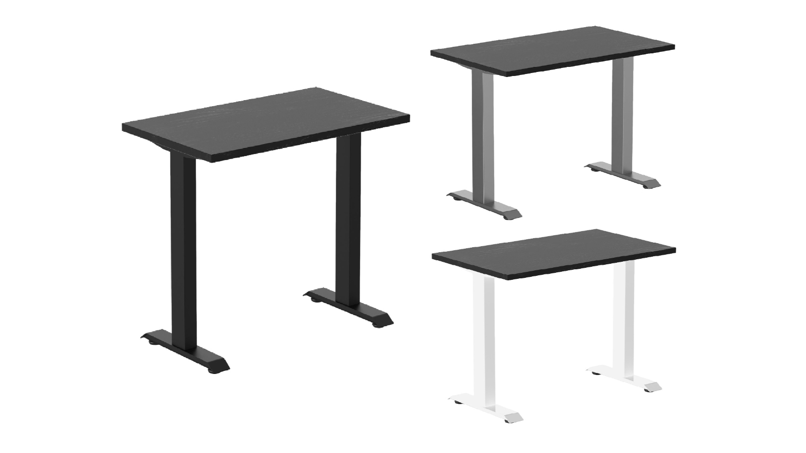 Desky Black Ash Bamboo Zero Mini Office Desk