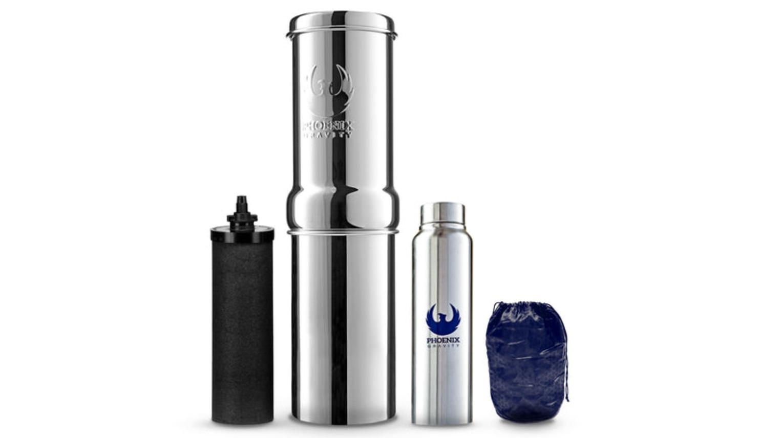 Phoenix 304 Stainless Steel The Phoenix Gravity Mini Traveller Filter - 1L
