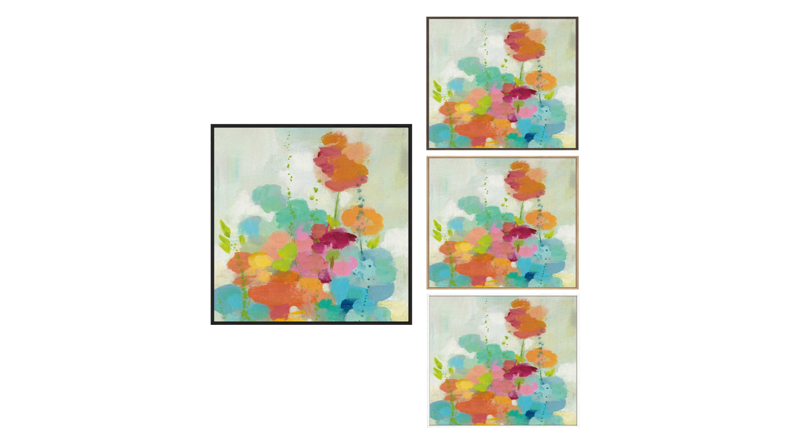 La Grolla Longstem Bouquet II Square I Gallery Wall Art