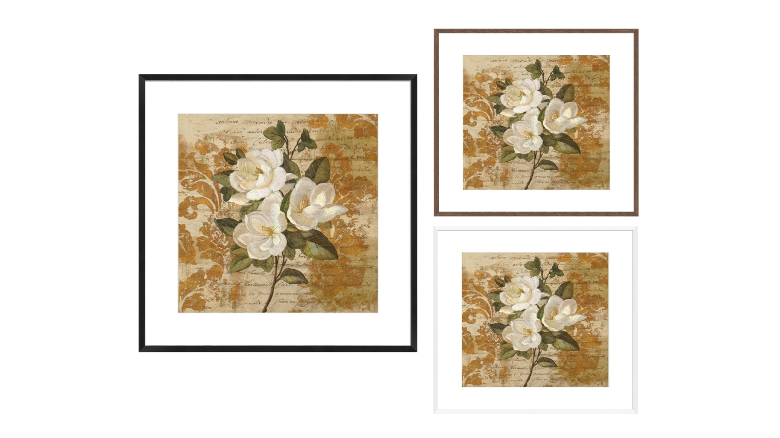 La Grolla Love Notes I 54 x 54cm Frame Wall Art