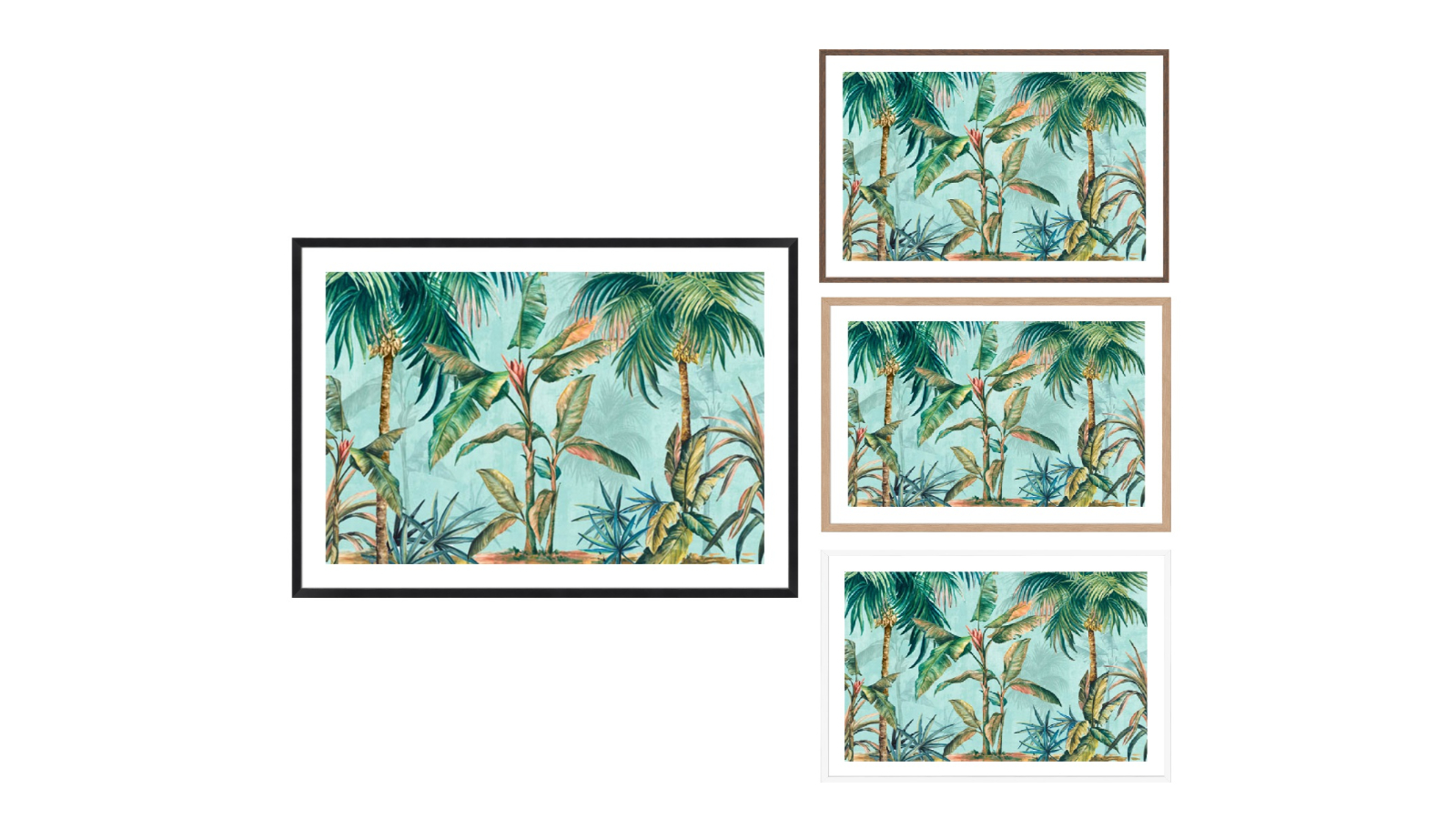 La Grolla Lushed Palms Frame Wall Art