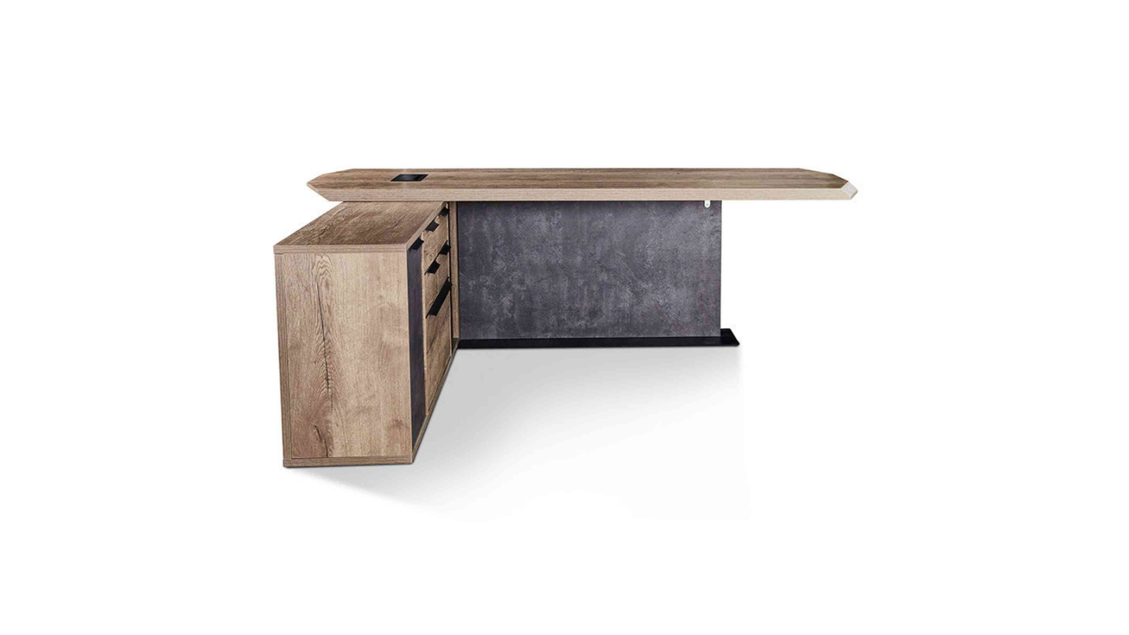 Innovatec 2.4m Magnus Executive Office Desk with Left Return - Tobacco