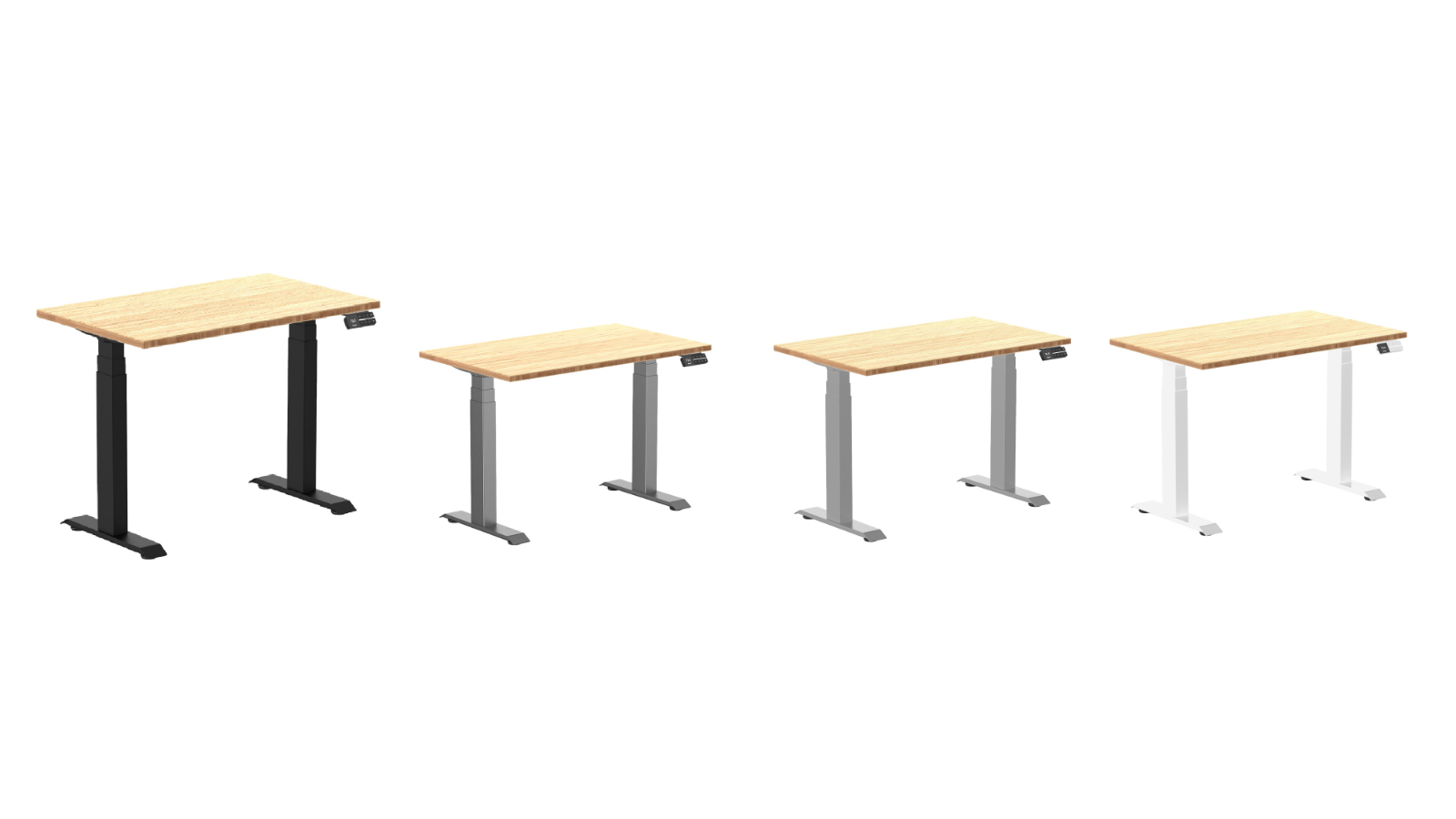 Desky Bamboo Dual Mini Sit Stand Desk