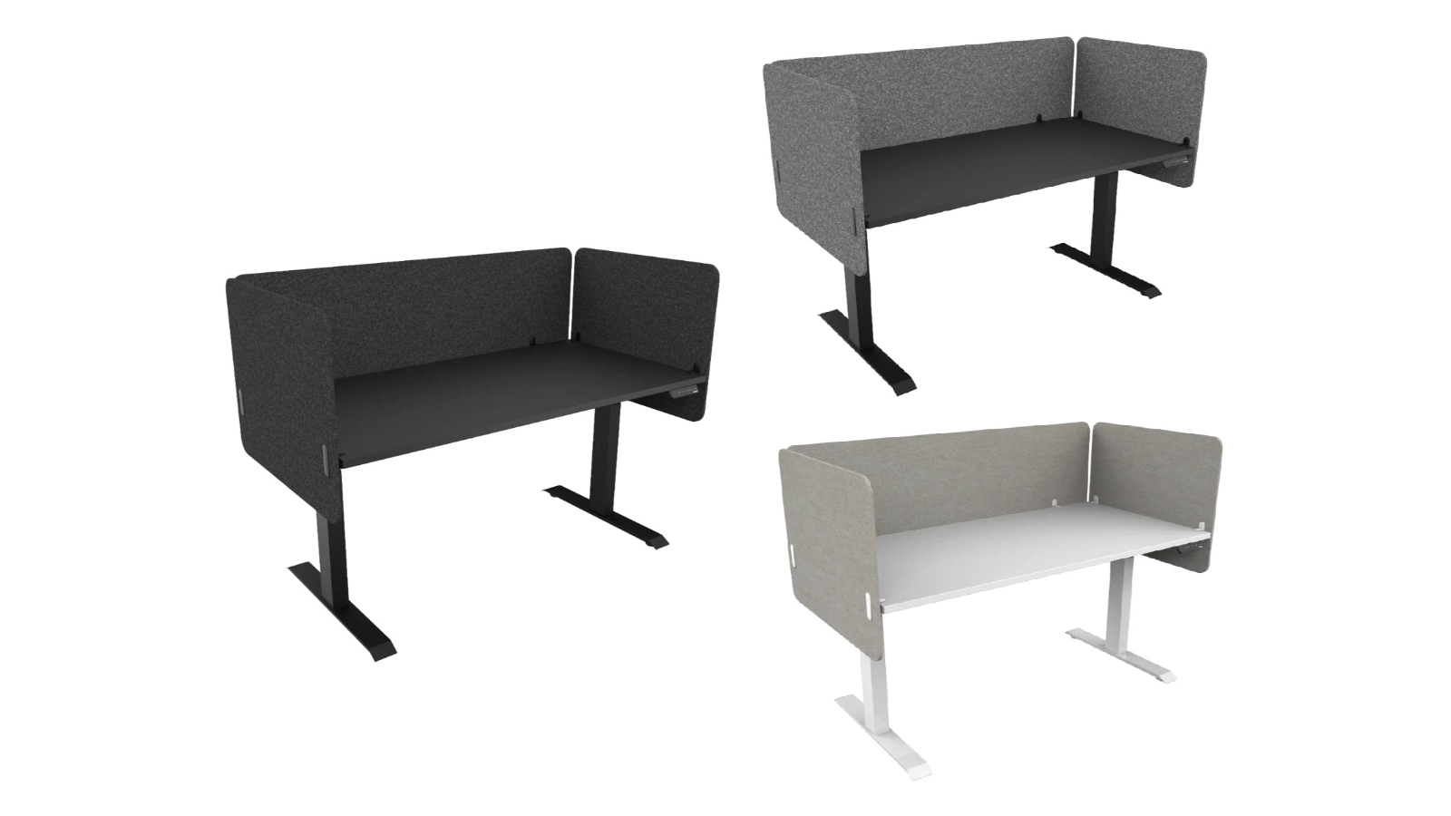 Desky Full Enclosure Desk Partition Divider