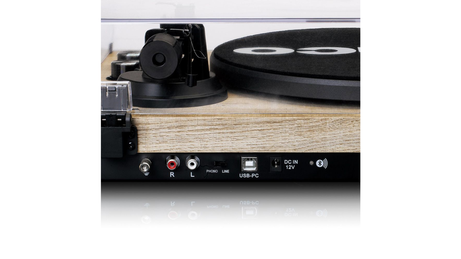 Lenco Turntable with Bluetooth Transmission Pine Harvey Norman