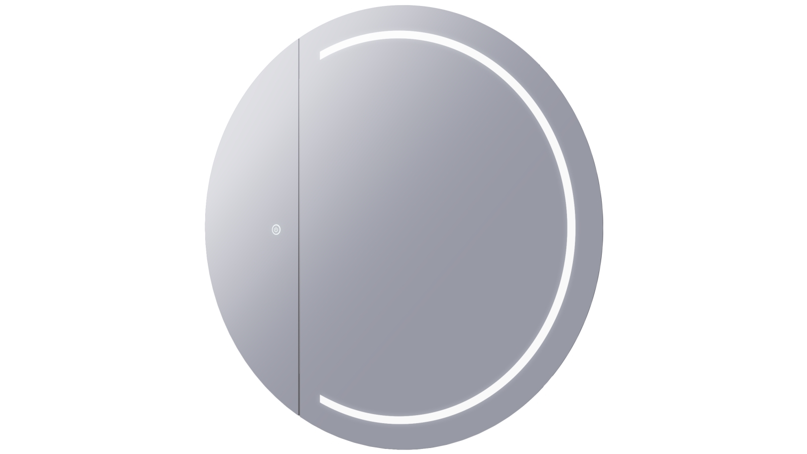 Remer Pearl 900mm LED Round Mirror Shaving Cabinet with Demister