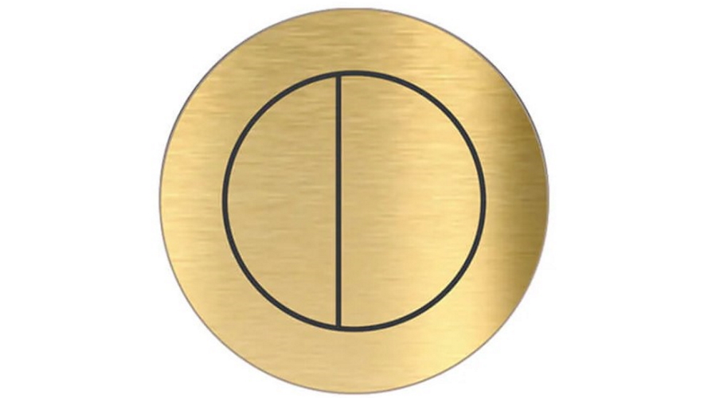 Parisi Actuator Button for Toilet Suite Cisterns - Brushed Brass