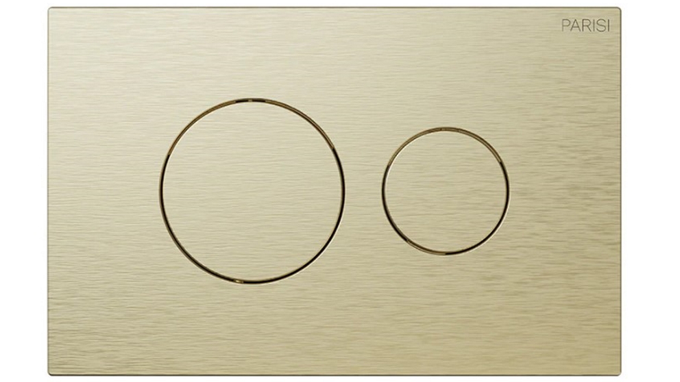 Parisi Tondo II Push Panel - Brushed Brass
