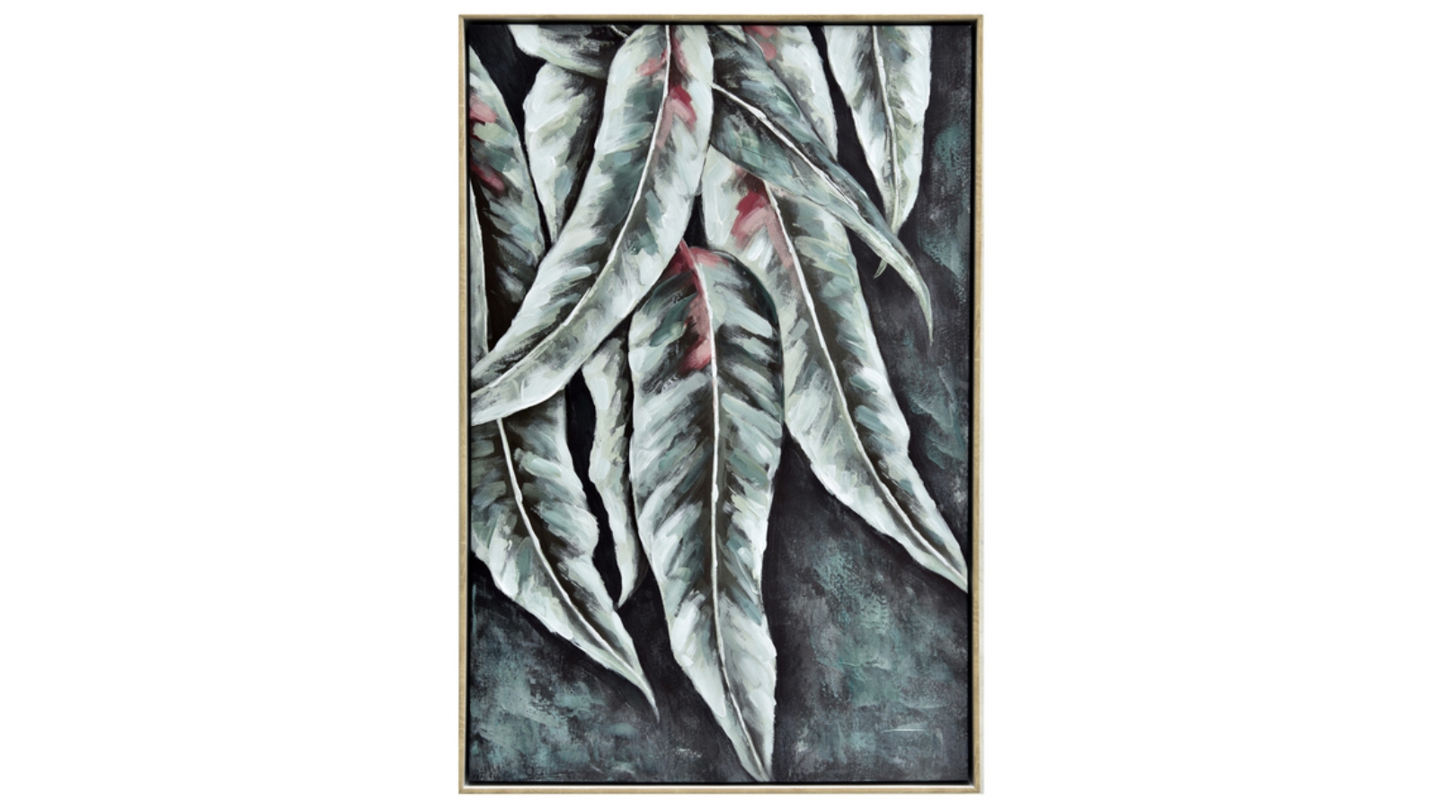 NF Living Framed Gumleaves Painting Wall Art Harvey Norman