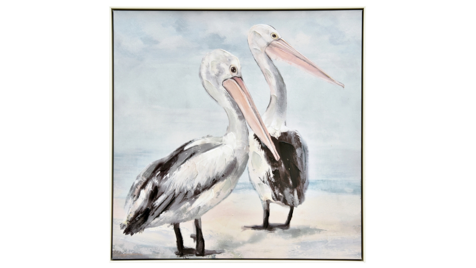 NF Living Pelican Duo Painting Wall Art | Harvey Norman