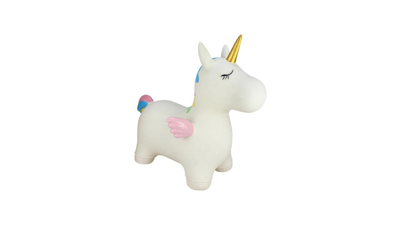 Kaper Kidz Bouncy Rider Stardust The Unicorn Kids Ride-On Toy - 12month+