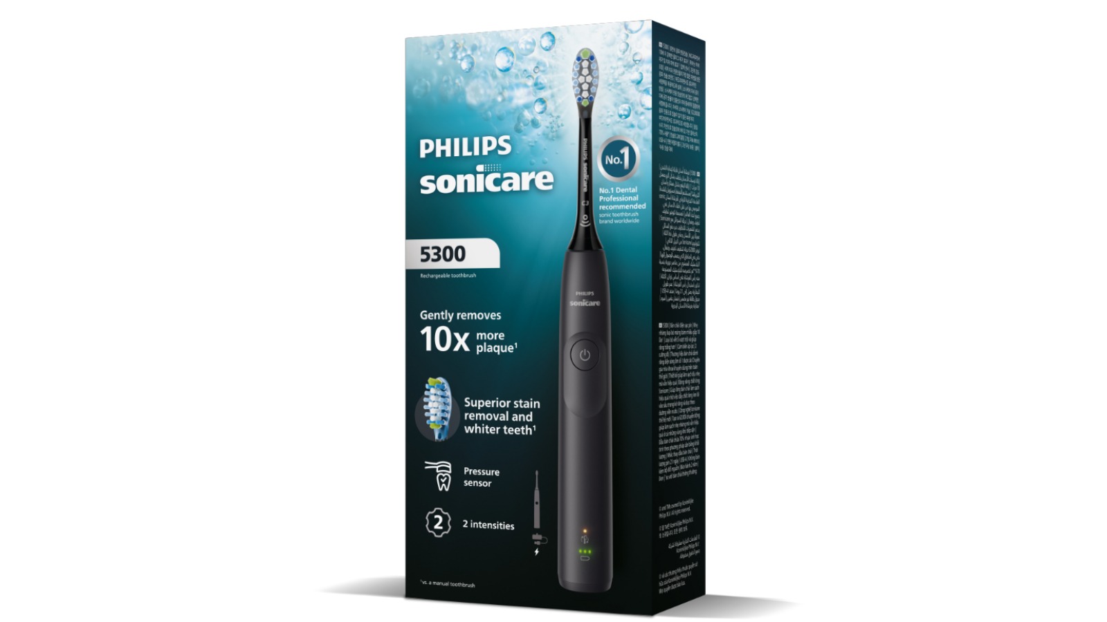 Philips Sonicare 5300 Rechargeable Toothbrush - Black | Harvey Norman