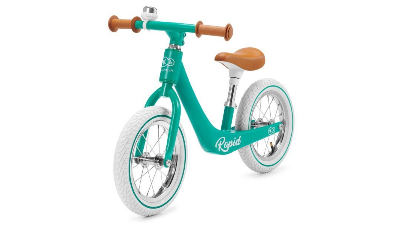 Kinder Kraft Lightweight Rapid Balance Bike with Air Pump - Aqua