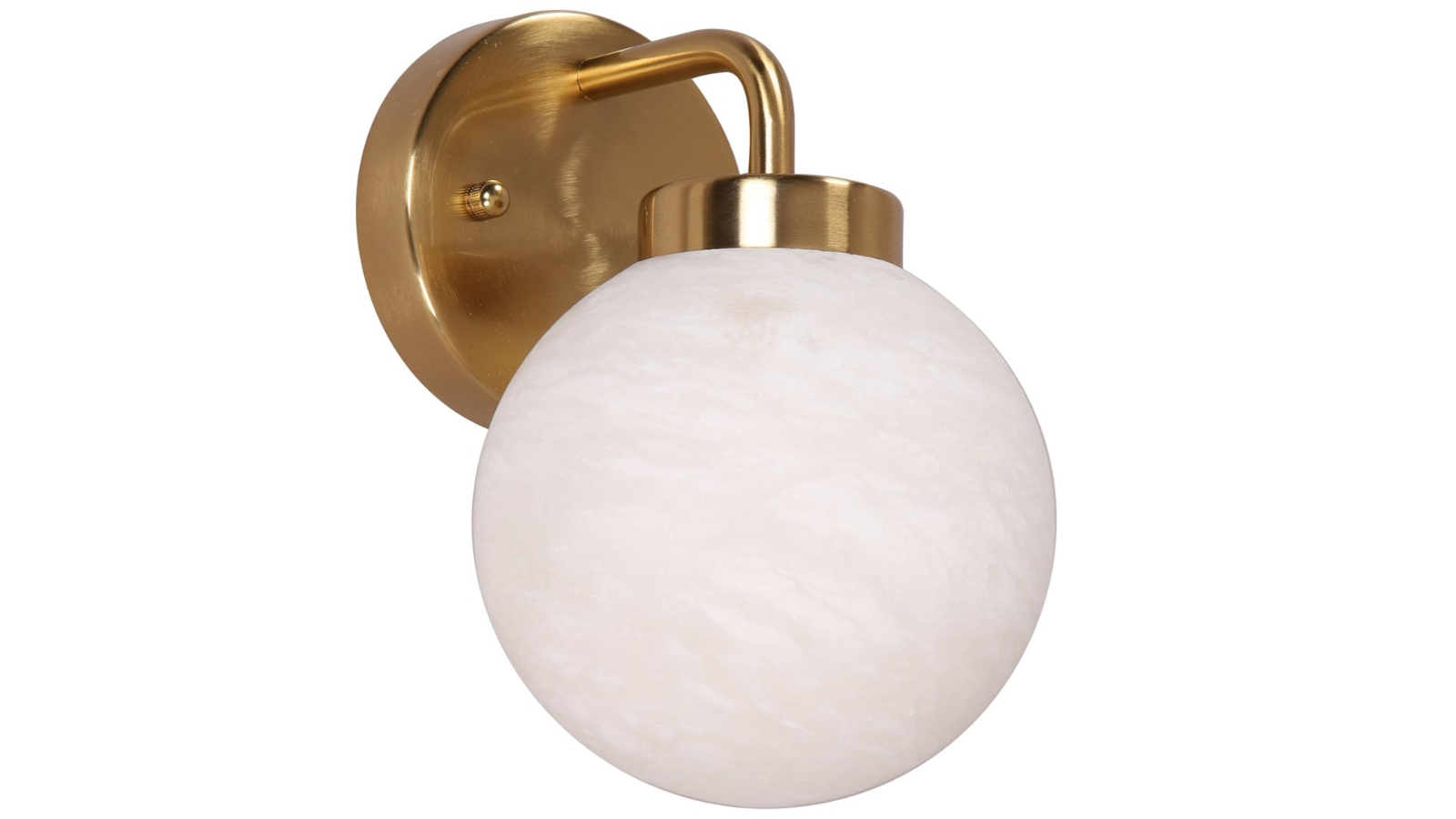CLA Lighting Single Brass Round Base Interior Wall Light