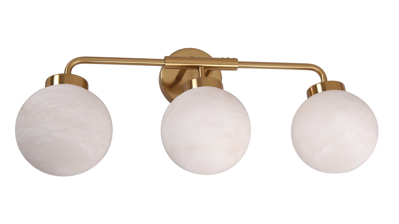 CLA Lighting Triple Brass Round Base Interior Wall Light