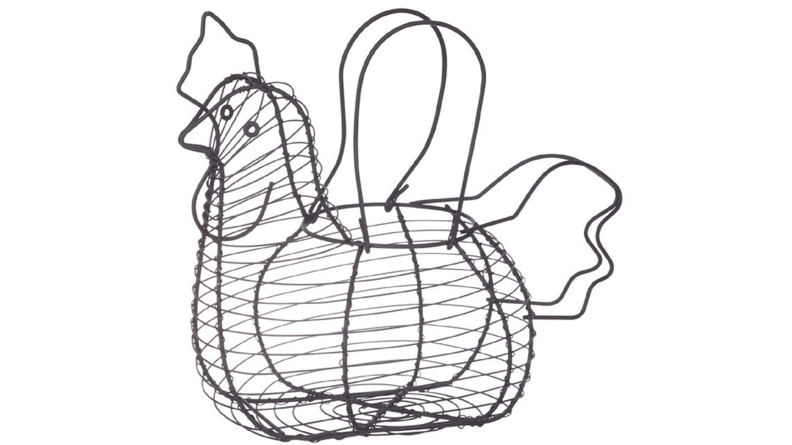 Davis and Waddell Black Chicken Egg Basket