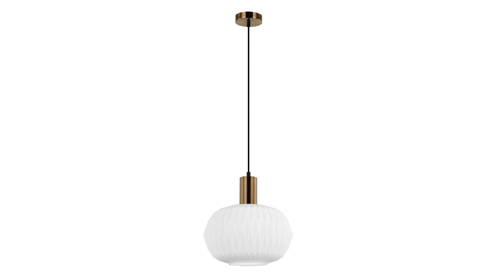 CLA Lighting Opaque Papel Pleated Glass Dome Pendant Light