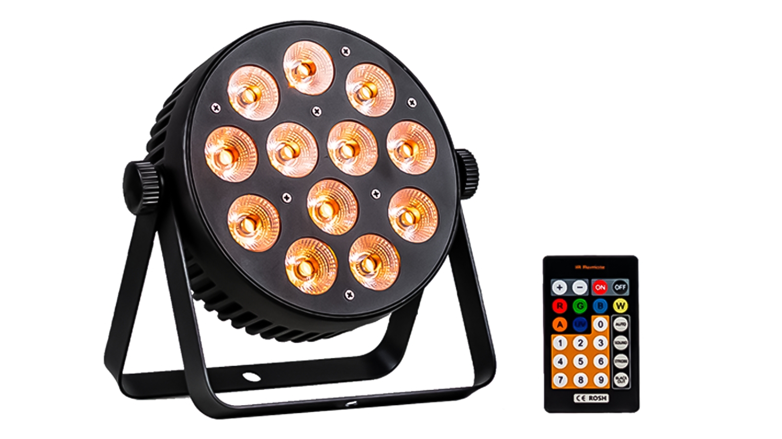 Event Lighting Lite PAR12X12L 12x 12W LED RGBWAU Parcan with IR Remote