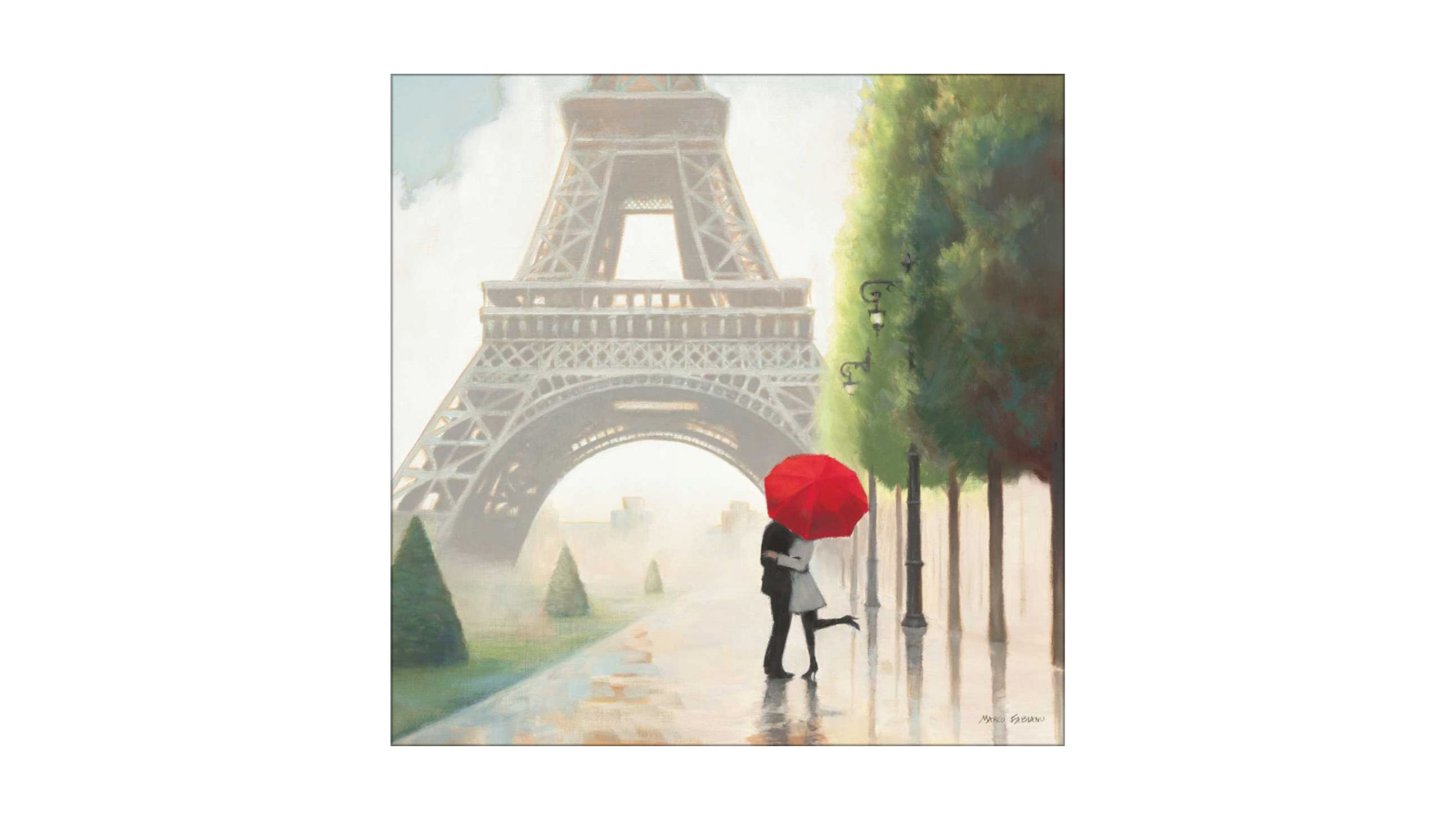 La Grolla Paris Romance II Unframed Canvas Wall Art