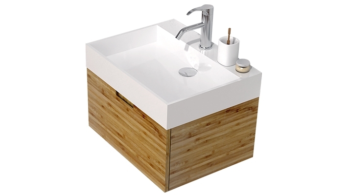 Parisi Bam 600 Wall Hung Vanity with Wash Basin Harvey Norman