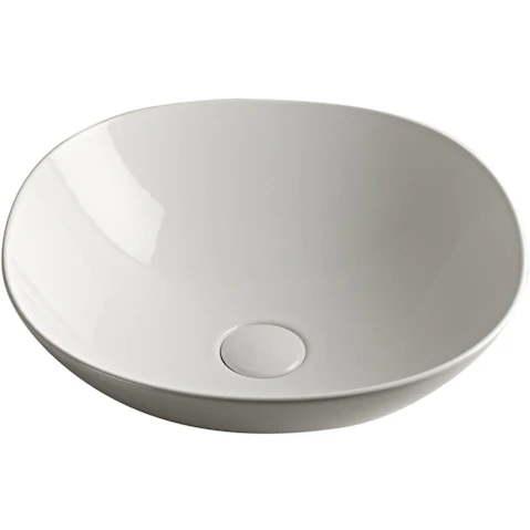 Parisi Pod 420mm Bench Basin - Matte White