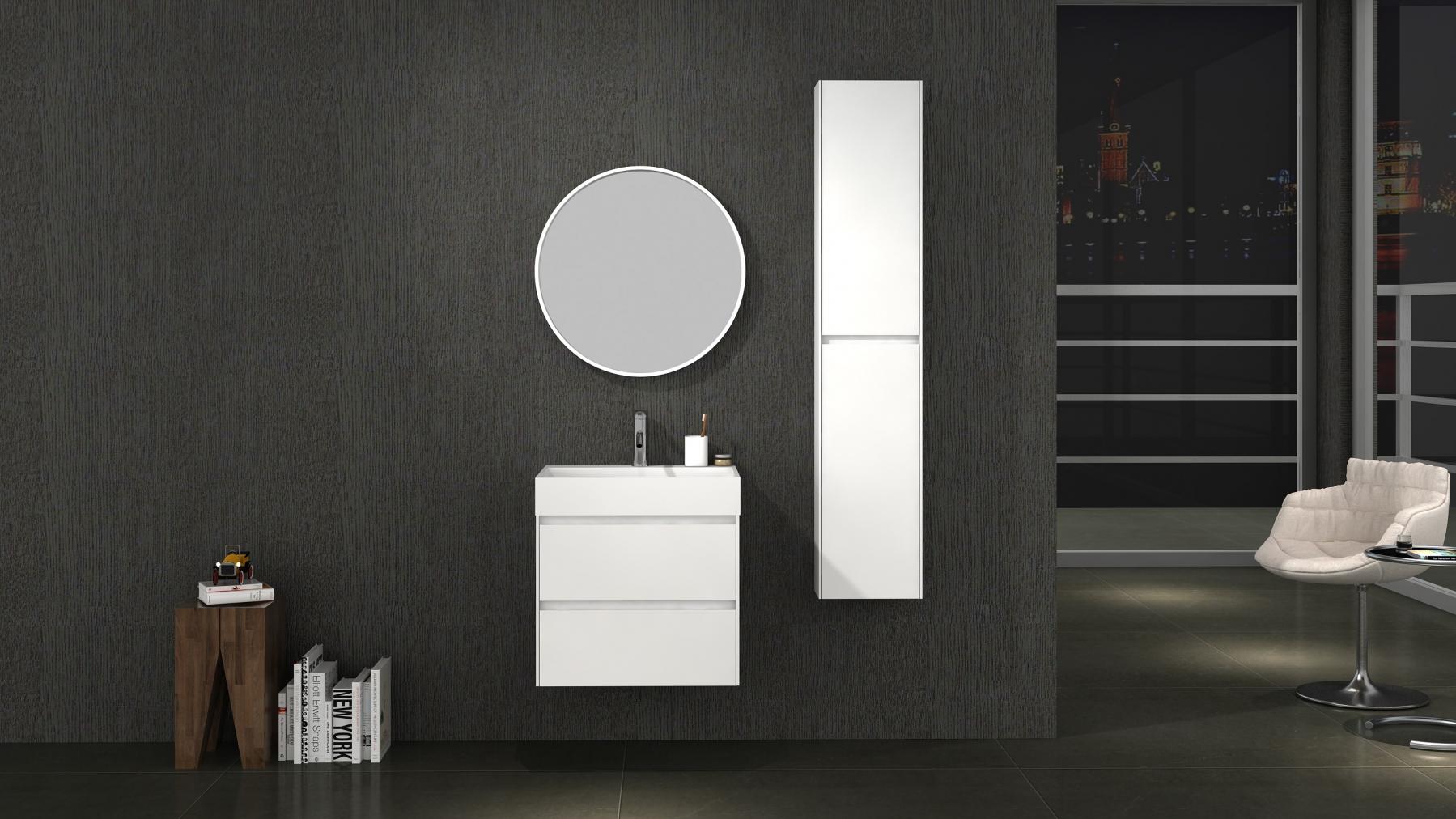 Parisi Sense 60 Wall Hung Vanity and Wash Basin 1 Harvey Norman