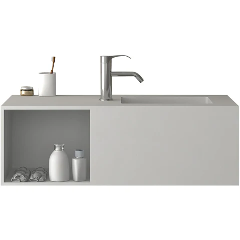 Parisi Slot 90cm Cabinet and Wash Basin