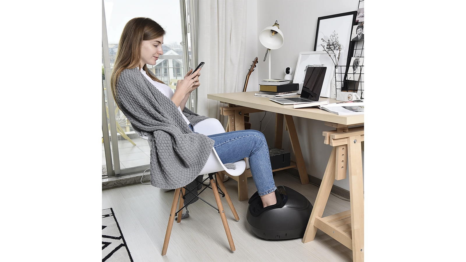 Renpho Shiatsu Foot Massager Black Harvey Norman