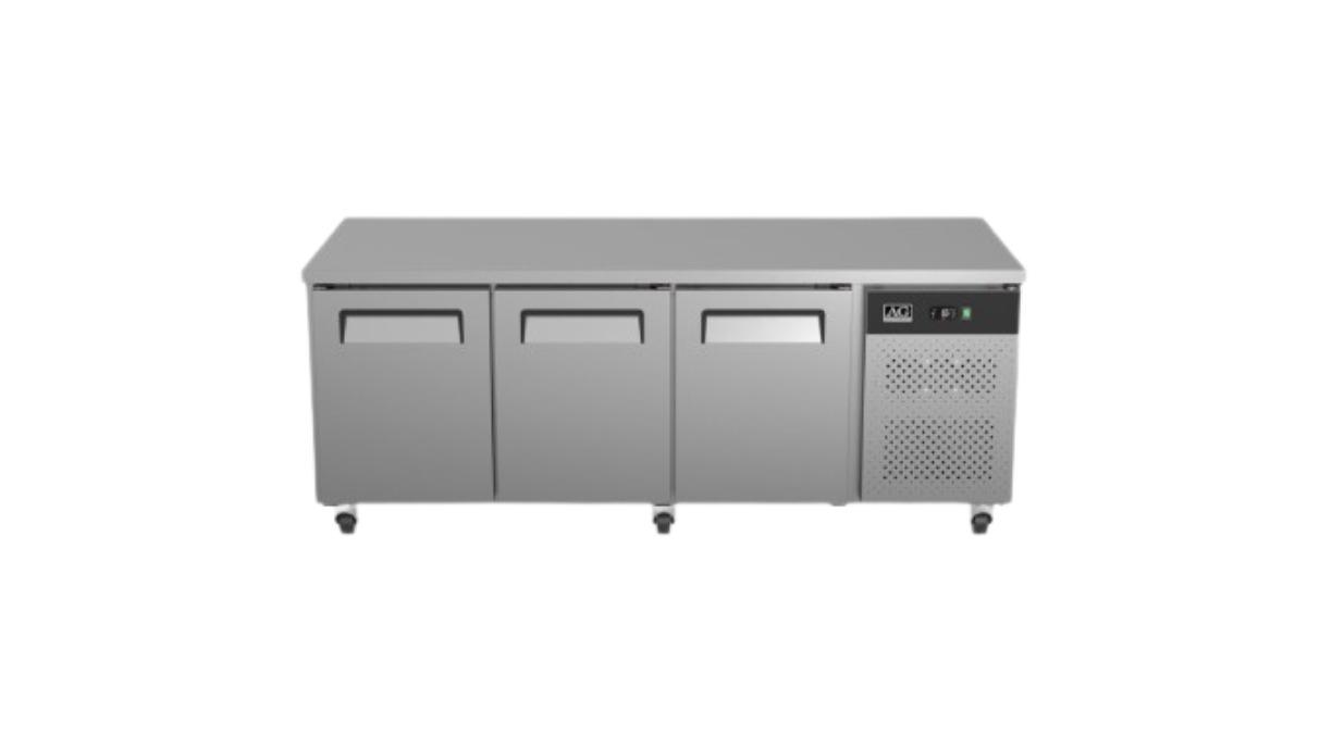 AG Equipment 3-Door Commercial Worktop Underbench Fridge - 80cm