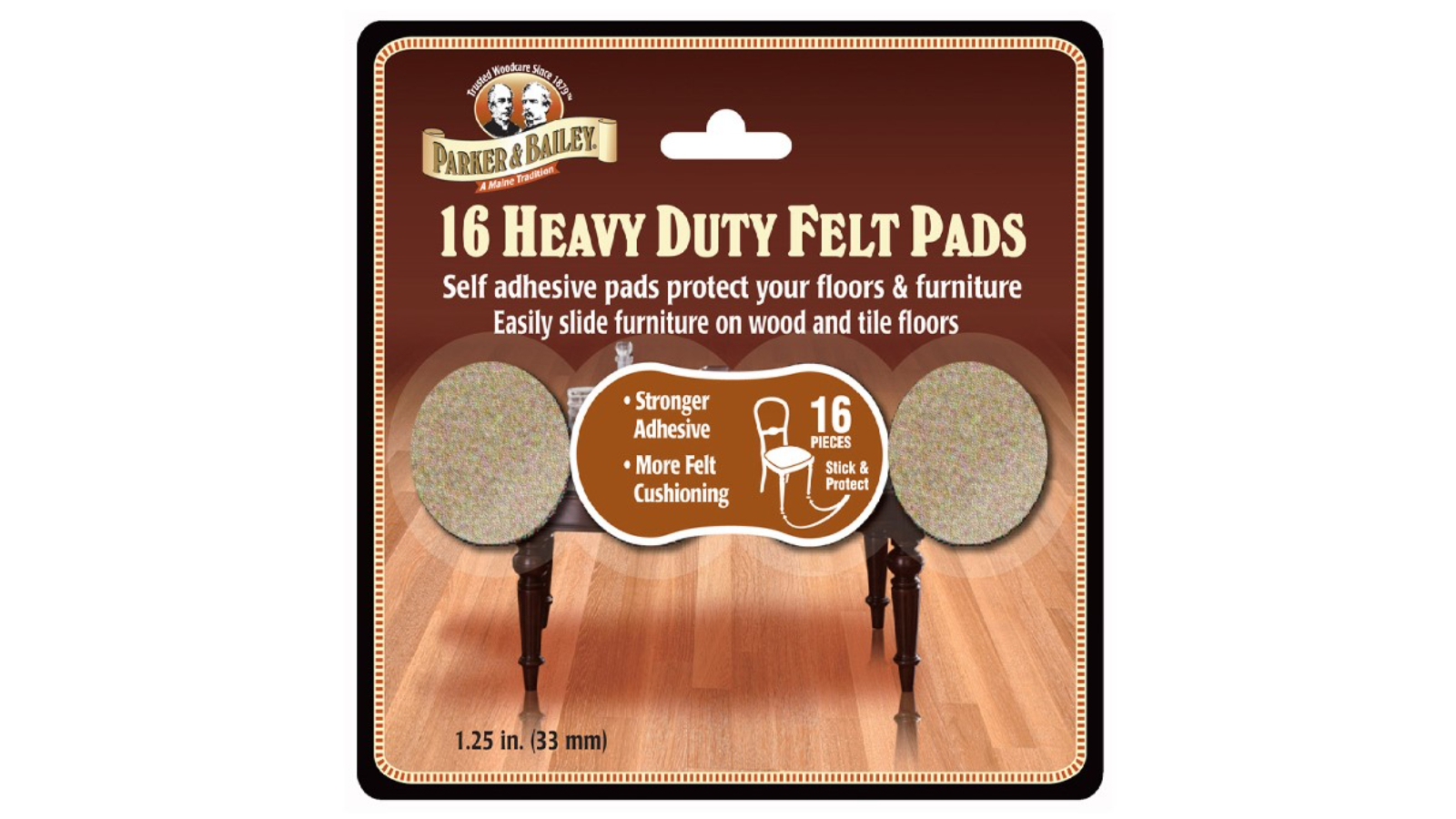 Parker & Bailey 16 Piece Felt Oatmeal - 1.25inch