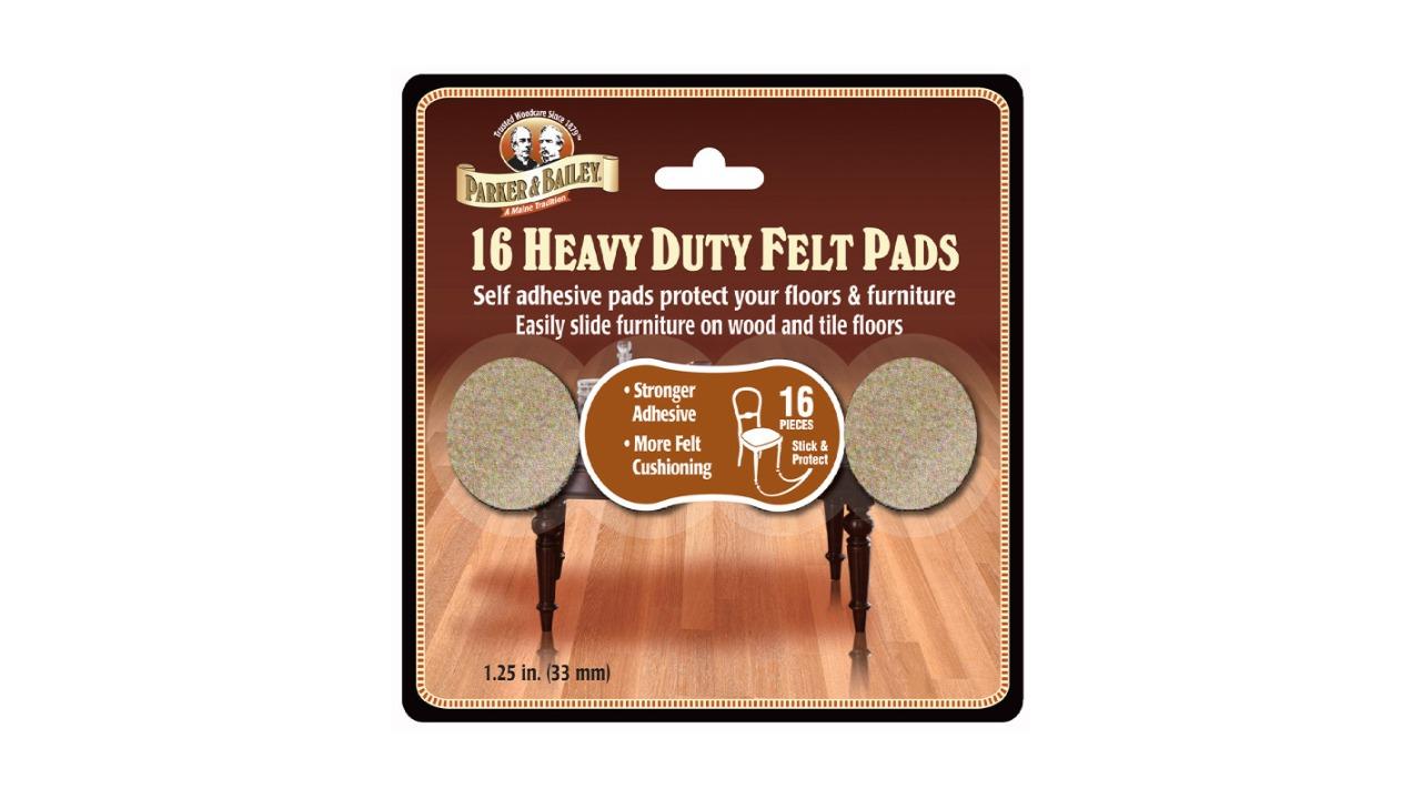 Parker and Bailey Pack of 16 Heavy Duty Felt Furniture Pad - 3.3cm