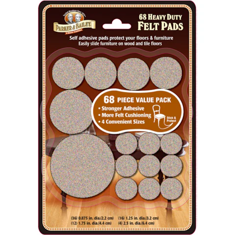 Parker & Bailey 68 Piece Felt Oatmeal Assorted Sizes