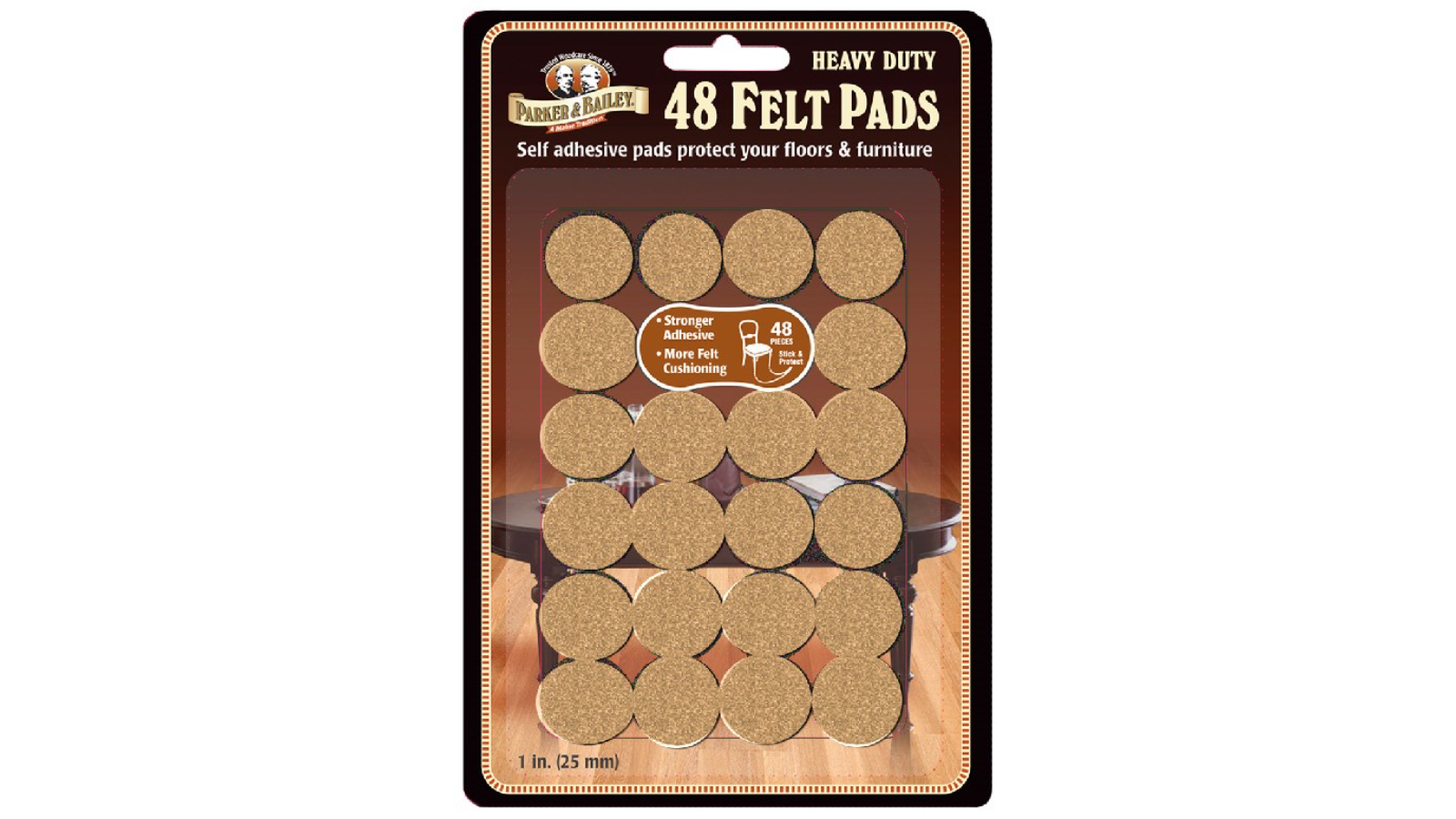 Parker & Bailey 48 Piece Felt Oatmeal - 1inch