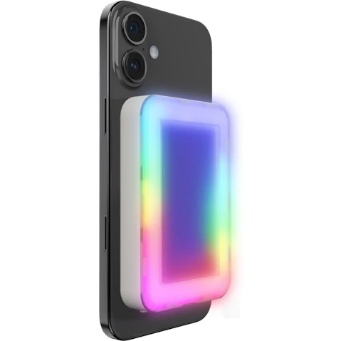 Laser ChargeCore 5000mAh Magnetic Powerbank with LED Light - White