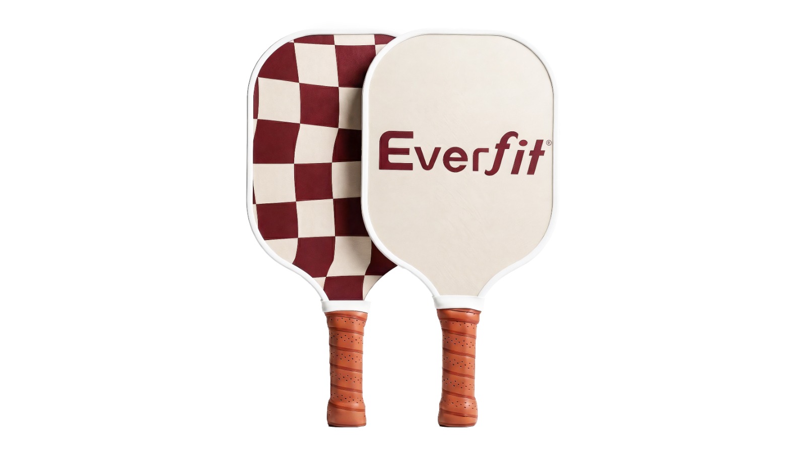 Everfit Pickleball Paddle Set with Bag - Brown
