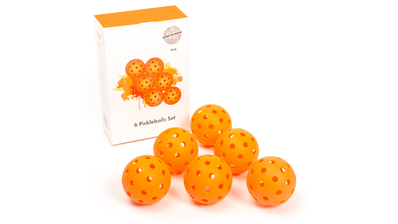 Hacienda Pack of 6 Pickleball Ball