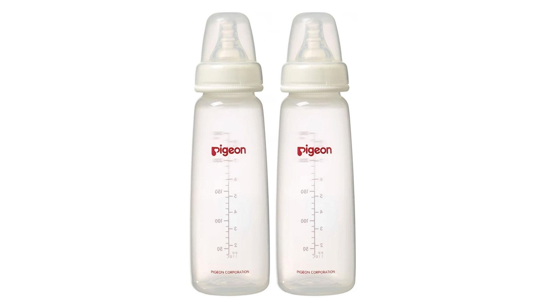 Pigeon Twin Pack Flexible Slim Neck PP Bottle -  240ml