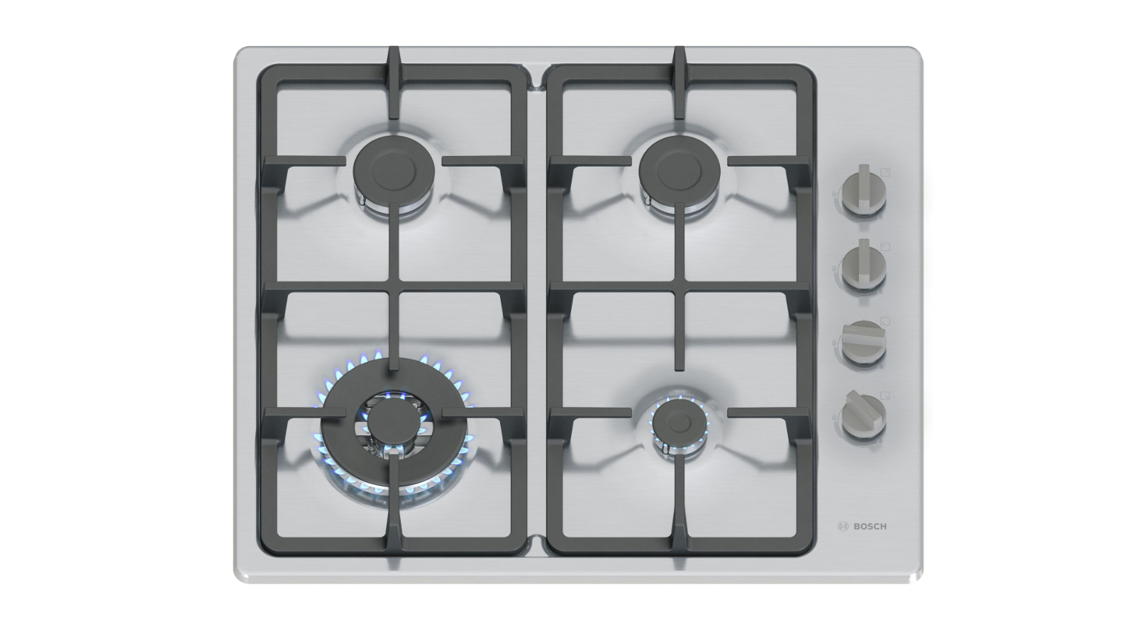 Bosch 60cm Series 2 Gas Cooktop - Stainless Steel
